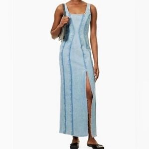 NWT DALA On Tap Midi Denim Dress Size 24 XS